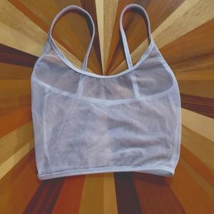 Sheer crop top